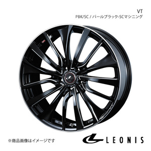 LEONIS/VT マークXジオ 10系 アルミホイール1本【20×8.5J 5-114.3 INSET35 PBK/SC(パールブラック/SCマシニング)】0036382