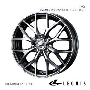 LEONIS/MX フレアクロスオーバー MS31S/MS41S ホイール1本【15×4.5J 4-100 INSET45 BMCMC(ブラックメタルコート ミラーカット)】0037406