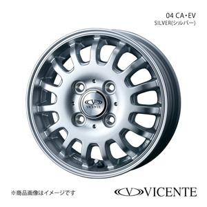 VICENTE/04 CA スクラムトラック DG16T アルミホイール1本【12×3.5B 4-100 INSET45 SILVER(シルバー)】0034883