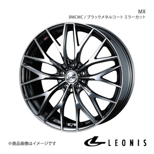 LEONIS/MX ヴォクシー 80系 5ナンバー車 ホイール1本【18×7.0J 5-114.3 INSET53 BMCMC(ブラックメタルコート ミラーカット)】0037439