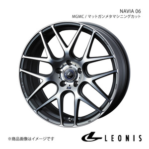 LEONIS/NAVIA 06 シーマ F50 4WD アルミホイール1本【17×7.0J 5-114.3 INSET42 MGMC(マットガンメタマシニングカット)】0037614
