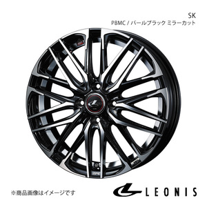 LEONIS/SK ハスラー MR52S/MR92S アルミホイール1本【15×4.5J 4-100 INSET45 PBMC(パールブラック ミラーカット)】0038299