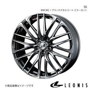 LEONIS/SK フーガ Y50 4WD アルミホイール1本【17×7.0J 5-114.3 INSET42 BMCMC(ブラックメタルコート ミラーカット)】0038315