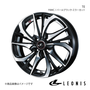 LEONIS/TE eKスペース B11A アルミホイール1本【15×4.5J 4-100 INSET45 PBMC(パールブラック/ミラーカット)】0038741