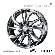 LEONIS/TE サクラ B6AW アルミホイール1本【16×5.0J 4-100 INSET45 BMCMC(ブラックメタルコート/ミラーカット)】0038747_画像1