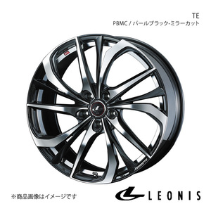 LEONIS/TE シーマ F50 FR アルミホイール1本【17×7.0J 5-114.3 INSET42 PBMC(パールブラック/ミラーカット)】0038762