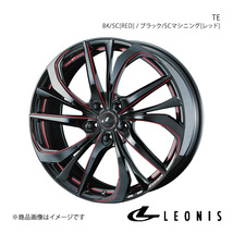 LEONIS/TE ステップワゴン RK1/RK2/RK5/RK6 ホイール1本【18×7.0J 5-114.3 INSET55 BK/SC[RED](ブラック/SCマシニング[レッド])】0038779_画像1