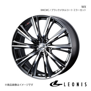 LEONIS/WX フーガ Y50 4WD アルミホイール1本【17×7.0J 5-114.3 INSET42 BMCMC(ブラックメタルコート ミラーカット)】0033885