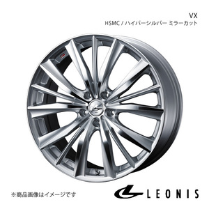 LEONIS/VX シーマ F50 4WD アルミホイール1本【19×8.0J 5-114.3 INSET38 HSMC(ハイパーシルバー ミラーカット)】0033285