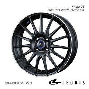 LEONIS/NAVIA 05 セルボ MG21S アルミホイール1本【15×4.5J 4-100 INSET45 MBP(マットブラック リムポリッシュ)】0036248