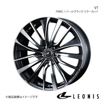 LEONIS/VT ストリーム RN6/RN7/RN8/RN9 アルミホイール1本【18×7.0J 5-114.3 INSET53 PBMC(パールブラック ミラーカット)】0036364_画像1