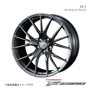 F ZERO/FZ-1 セレナ C28 4WD アルミホイール1本【18×7.5J 5-114.3 INSET48 ダイヤモンドブラック】0038967