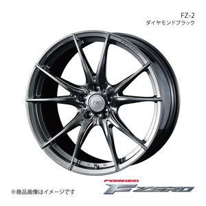 F ZERO/FZ-2 ムラーノ Z50 アルミホイール1本【18×7.5J 5-114.3 INSET48 ダイヤモンドブラック】0039001