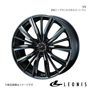 LEONIS/VX ストリーム RN6/RN7/RN8/RN9 アルミホイール1本【17×7.0J 5-114.3 INSET53 BMC1(ブラックメタルコート ワン)】0039255