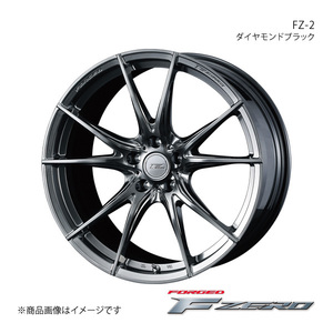 F ZERO/FZ-2 マークX 130系 4ポットキャリパー G's/GR SPORT除く ホイール1本【20×8.5J 5-114.3 INSET38 ダイヤモンドブラック】0039015