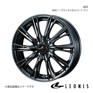 LEONIS/WX ルークス B4#A アルミホイール1本【15×4.5J 4-100 INSET45 BMC1(ブラックメタルコート ワン)】0039262