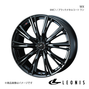 LEONIS/WX スカイライン V37 4WD 4ポットキャリパー ホイール1本【19×8.0J 5-114.3 INSET38 BMC1(ブラックメタルコート ワン)】0039271