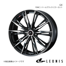 LEONIS/GX クラウン 180系 4WD アルミホイール1本【16×6.5J 5-114.3 INSET40 PBMC(パールブラック/ミラーカット)】0039346_画像1