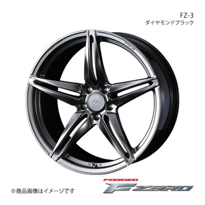 F ZERO/FZ-3 インプレッサWRX STI GDB ブレンボキャリパー E型～ ホイール1本【18×7.5J 5-114.3 INSET38 ダイヤモンドブラック】0039454