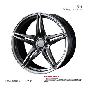 F ZERO/FZ-3 ムラーノ Z50 アルミホイール1本【18×7.5J 5-114.3 INSET48 ダイヤモンドブラック】0039458