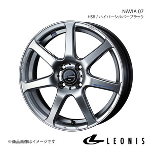 LEONIS/NAVIA 07 ムーヴキャンバス LA800系 アルミホイール1本【15×4.5J 4-100 INSET45 HSB(ハイパーシルバーブラック)】0039555