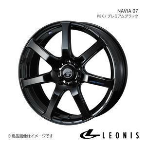 LEONIS/NAVIA 07 ヴォクシー 70系 5ナンバー車 アルミホイール1本【17×6.5J 5-114.3 INSET53 PBK(プレミアムブラック)】0039564