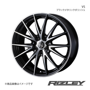 RiZLEY/VS カローラルミオン 150系 アルミホイール1本【16×6.5J 5-114.3 INSET40 ブラックメタリックポリッシュ】0039423