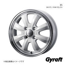 Gyraft/8S ウイングロード Y12 アルミホイール1本【15×5.5J 4-100 INSET42 WHITE/RIM POLISH】0041425_画像1