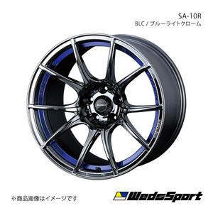 WedsSport/SA-10R SX4 Sクロス YA22S/YB22S ～2017/6 アルミホイール1本【18×7.5J 5-114.3 INSET45 BLC】0072629