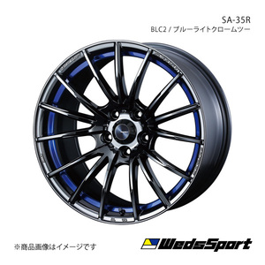 WedsSport/SA-35R デミオ DE系 純正タイヤサイズ(195/40-17) アルミホイール1本【17×7.0J 4-100 INSET43 BLC2】0073585