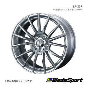 WedsSport/SA-35R アイシス 10系 5ナンバー車 アルミホイール1本【17×7.0J 5-114.3 INSET53 VI-SILVER】0073596