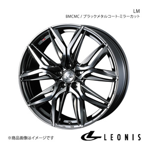 LEONIS/LM ステップワゴン RK1/RK2/RK5/RK6 アルミホイール1本【17×6.5J 5-114.3 INSET52 BMCMC】0040806