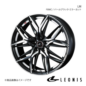 LEONIS/LM エルグランド E51 4WD 純正タイヤサイズ(245/40-19) アルミホイール1本【19×8.0J 5-114.3 INSET43 PBMC】0040840