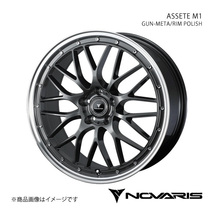 NOVARIS/ASSETE M1 ヴァンガード 30系 ワイドボディ アルミホイール1本【20×8.5J 5-114.3 INSET35 GUN-META/RIM POLISH】0041078_画像1