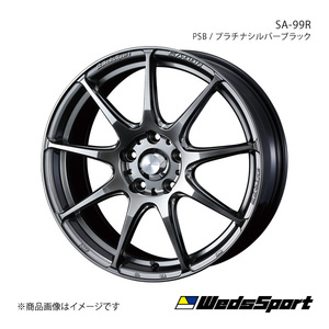 WedsSport/SA-99R アクア P10系 純正タイヤサイズ(185/60-15) アルミホイール1本【15×6.0J 4-100 INSET38 PSB】0073861