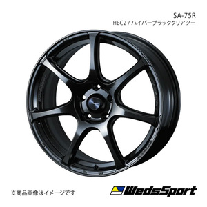 WedsSport/SA-75R ワゴンR MH23S アルミホイール1本【16×5.0J 4-100 INSET45 HBC2】0074017