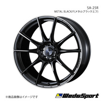 WedsSport/SA-25R ヴェルファイア 30系 ～2018/1 純正タイヤ(235/45-19) ホイール1本【19×8.5J 5-114.3 INSET38 METAL BLACK/F】0073815_画像1