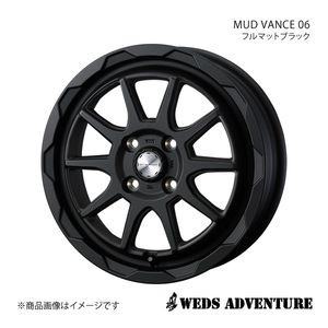 WEDS-ADVENTURE/MUD VANCE 06 アクティトラック HA6-9 タイヤ(145R12 6PR) ホイール1本【12×4.0B 4-100 INSET40 FULL MAT BLACK】0040200