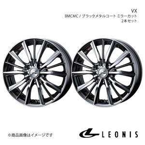 LEONIS/VX アクア K10系 FF 15インチ車 アルミホイール2本セット【16×6.0J 4-100 INSET45 BMCMC】0033249×2