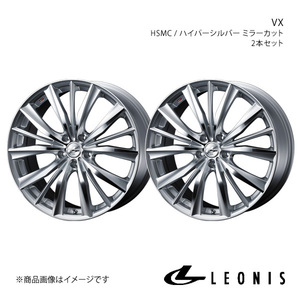 LEONIS/VX ギャランフォルティス スポーツバック CX4A アルミホイール2本セット【18×7.0J 5-114.3 INSET47 HSMC】0033273×2