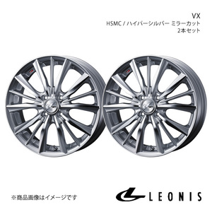 LEONIS/VX アクア K10系 4WD 純正タイヤサイズ(205/45-17) アルミホイール2本セット【17×7.0J 4-100 INSET45 HSMC】0033255×2