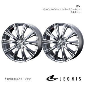 LEONIS/WX ステージア M35 4WD アルミホイール2本セット【18×8.0J 5-114.3 INSET42 HSMC】0033904×2