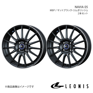 LEONIS/NAVIA 05 デミオ DY系 アルミホイール2本セット【15×5.5J 4-100 INSET43 MBP】0036250×2