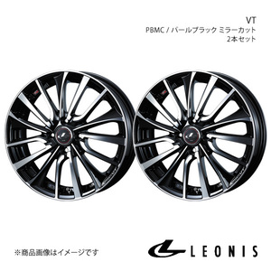 LEONIS/VT ワゴンR MH23S アルミホイール2本セット【14×4.5J 4-100 INSET45 PBMC】0036322×2