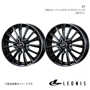 LEONIS/VT MRワゴン MF33S アルミホイール2本セット【15×4.5J 4-100 INSET45 PBK/SC】0036325×2