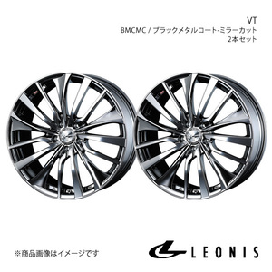 LEONIS/VT ステップワゴン RK1/RK2/RK5/RK6 アルミホイール2本セット【17×6.5J 5-114.3 INSET53 BMCMC】0036348×2