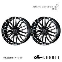 LEONIS/SK シエンタ 10系 アルミホイール2本セット【17×7.0J 5-100 INSET47 PBMC】0038317×2_画像1