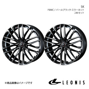 LEONIS/SK オデッセイ RC1/RC2/RC4 アルミホイール2本セット【17×7.0J 5-114.3 INSET53 PBMC】0038323×2