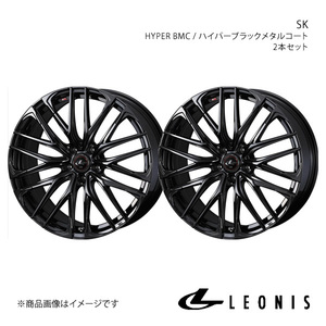 LEONIS/SK エルグランド E51 4WD 純正タイヤサイズ(245/40-19) アルミホイール2本セット【19×8.0J 5-114.3 INSET43 HYPER BMC】0040970×2