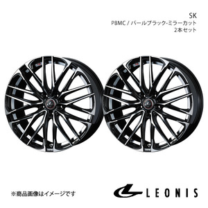 LEONIS/SK エクストレイル T31 純正タイヤサイズ(245/40-19) アルミホイール2本セット【19×8.0J 5-114.3 INSET43 PBMC】0038341×2